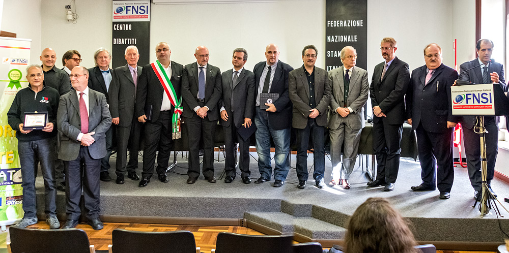 il parterre dei premiati Greenribbon 2013